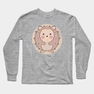 A cute hedgehog Long Sleeve T-Shirt